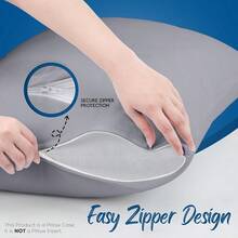 Bed Protectors and Pillowcases: Ideal for Standard Beds, Waterproof, Insect & Dust Mite Proof, Absorbent - GRIS - Ver 5