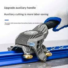 Manual Tile Cutter, For Large Format Ceramic Porcelain Tiles, Professional Porcelain Slab Cutting Machine With Double Rails Design Table Tile Cutter Hand Tools - Blue - View 5