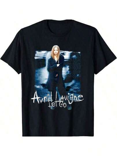 Oficial Avrils Lavignes Dejar Ir Camiseta de Las Mujeres Ropa Tee Shirt Femme Camisetas Mujer Camisetas Para Las Mujeres Harajuku Y. 2k 82601 Ocio
