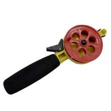 Avlcoaky 1支迷你钓竿短款冰钓竿带渔轮套装鳟鱼梭鲈鲈鱼钓竿冬季冰钓装备