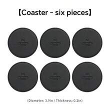 Leather & Wooden Coasters, Heat-Resistant, Anti-Slip, Creative, Luxury, Suitable For Home And Hotel Use, Minimalist Design