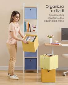 SONGMICS Contenitori di Stoccaggio - Multicolore - Visualizzare 5
