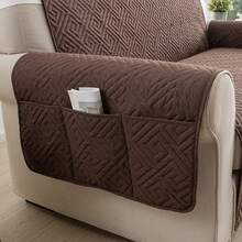 XM-Mirelitho 1PC Water-Repellent Quilted Sofa Cover Comfortable Non-Slip Fabric Hand-Washable And Machine-Washable Pet-Resistant And Anti-Scratch Anti-Dirty Integrated Sofa Cushion Suitable For 1/2/3-Seater Living Room Bedroom Restaurant Hotel Home Decoration Sofa Cushion - Cà phê nâu - Xem 8