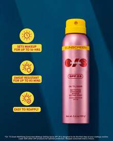 ONE/SIZE On 'Til Dawn Mattifying Sunscreen Makeup Setting Spray SPF 28 Travel Size 1.05 Oz - Sets Makeup For 16hrs, Sweat Resistant, Water Resistant, Easy To Reapply - 1.05盎司/30毫升 - 查看 4