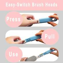 四合一除毛刷，可作床毛刷、衣物除毛刷、防静电刷、家用外套除毛刷 - 彩色 - 查看 8