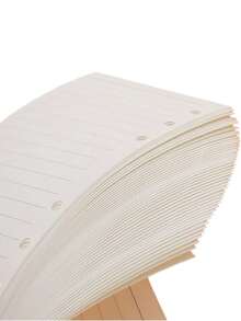2/1pc A5/A6/A7 Loose Leaf Refill, 6-Hole Notebook, Includes 45 Sheets (90 Pages) Memo Paper, Grid Notebook Refill, Manual Refill, Loose Leaf Refill. Suitable For Student Note-Taking And Office Records. School Supplies - White - View 8