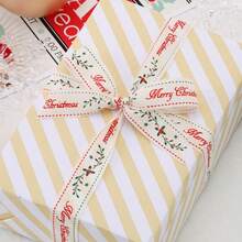 Christmas Themed Decorative Organza Ribbon, Christmas Tree Decor Ribbon, Holiday Gift Box Tie, Party Decoration Colorful Ribbon - Multicolor - View 3