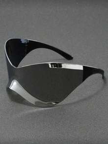 1 Paar unisex Oversized Bohemien-Stil Modebrillen, geeignet für Fotografie, Outdoor-Reisen und tägliches Modeoutfit - Verschiedenfarbig - Übersicht 2