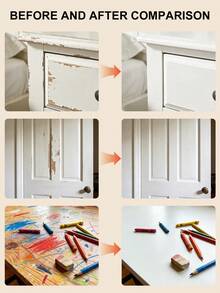 1pc Home Furniture Repair & Refinishing Paint, Cabinet & Door Brush-On 2-In-1 Coating, Easy Coverage, Water-Based, No Sanding, Quick Drying - one-size - View 4