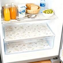 4pcs Thick Begonia Flower Refrigerator Mats, Waterproof, Moisture-Proof, Anti-Slip Refrigerator Liners - Durable EVA Material, Novelty Begonia Flower Pattern, Suitable For Refrigerator And Kitchen Decor, Refrigerator Liners, Drawer Mats - Multicolor - View 5