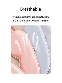 Double-Sided Silk-Like Breathable Sleep Mask, Blackout Eye Mask With Edging - Black - View 5