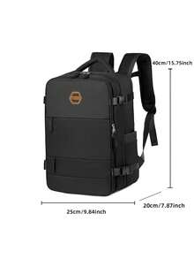 Fashionable Backpack, Business Casual Laptop Backpack, Travel Bag, Multi-Compartment, Large Capacity, Outdoor Lightweight, Anti-Theft, Minimalist, Student Bookbag - Multicolor - View 14