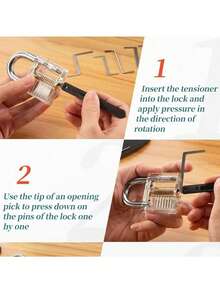 锁匠练习锁具套装、锁匠工具、透明锁具DIY套件