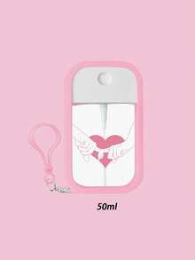 1/4个50毫升免洗洗手液喷雾保护套，粉色情人节玫瑰女士喷雾瓶，防摔防撞保护套，钥匙扣设计方便携带，可轻松挂在包包、钥匙或儿童背包上，耐磨耐脏。适用范围广，可水洗重复使用，免洗洗手液喷雾保护套，旅行礼物，情人节礼物。 - 彩色 - 查看 2