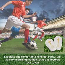 1 Pair Mini 40:31 Football Training Inserts, Match Training Pads - Comfortable To Wear, Durable And Wear-Resistant