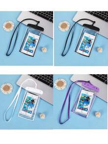 8/6/5/4/3/2/1 件装防水袋，通用防水手机袋，气垫防水手机套，游泳水下防水手机袋，沙滩防水手机干袋，适用于智能手机，圣诞节、万圣节礼物，居家、房间、生日、新年、配件、朋友、趣味礼物、夏季、沙滩