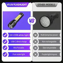 高亮LED手电筒，多用途远射程便携式超亮紧凑型手持手电筒，带侧灯，适用于家庭使用 - 彩色 - 查看 6