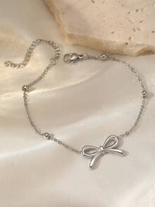 1 Stainless Steel Butterfly Bracelet, Simple And Sweet, Suitable For Daily Wear, Ladies Valentine's Day Gift Jewelry. - Bracelet - View 7