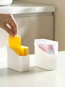 1/2 hộp nhựa đựng đồ kèm nắp chai và phô mai - Thích hợp để bảo quản thực phẩm tươi trong tủ lạnh, hộp đa năng dùng trong văn phòng, đựng túi cà phê/trà, phụ kiện nhà bếp và đồ dùng gia đình. - Nhiều màu - Xem 6