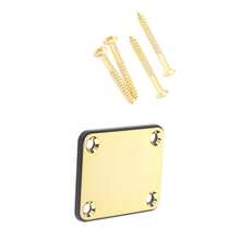 Metal And Plastic Guitar Neck Plate With Screws For Strat, Tele, LP, SG Style Guitars Accessory Part - Vàng - Xem 11