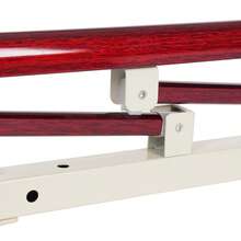 Bed Rail For Elderly, Foldable Fall Protection, Safety Bed Guard, Sturdy Metal Guard Assist Handle For Adults, Home Care, Hospital - Mahogany Color - View 11