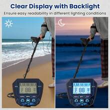Professional Metal Detector For Adults Waterproof Pinpoint Advanced DSP Chip - Black - View 6