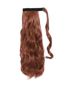 马尾假发片，卷曲波浪造型，夹式假发，环绕式长马尾假发片，合成纤维接发，女士适用，18英寸/24英寸 - 彩色 - 查看 14