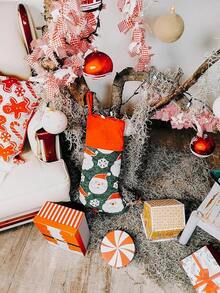 Genérico Botas Navideñas Colgantes - Gran Capacidad para Regalos y Decoración (Muñde Nieve) - Papá Noel - Ver 4