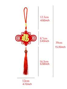 1Pc Chinese Knot Spring Festival Lantern Chinese Lucky Bag Pendants Chinese New Year Decorations For Home - Red - View 10