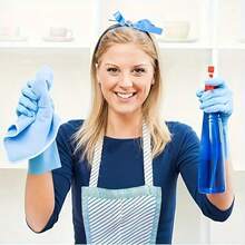100pcs Disposable Gloves, Blue Nitrile Gloves, Cleaning Gloves, Suitable For Commercial Use,Household Cleaning, Daily Household Cleaning, Disposable Multi-Purpose, Cleaning Essentials, Multipurpose Gloves, Lightweight Gloves, Snug Fit - Blue - View 7