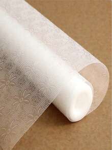 1 Roll Non-Slip Cabinet Liner, Washable And Anti-Oil Shelf, Suitable For Cabinet, Refrigerator, Storage Cabinet, Desk, Non-Adhesive Drawer Liner, Kitchen Cabinet/Shelf Liner, EVA Material Non-Stick Drawer Anti-Slip Pad, Furniture Accessories For Home Use, Spring Summer Picks, Brides Maid Gifts, Room, Bedroom Decor, Bedroom Decor, Beach, Travel, For Men, For Women, Vacation,Women's Day,Travel Essentials,Wedding Favours,Y2k,Bedroom,Car Accessories Women,Kitchen Decor,Cute Stuff - White - View 4