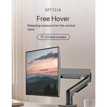 Philips Monitor Arm Stand With Display, No-Drill Mounting Bracket,Adjustable And Rotating Mechanical Arm SPT7218