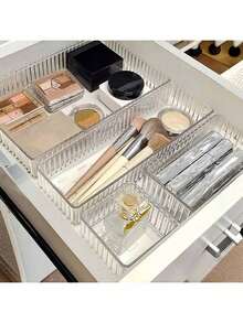 Bộ 8 hộp đựng đồ trang điểm bằng acrylic, nhiều kích cỡ khác nhau, phù hợp để đựng mỹ phẩm, đồ dùng chăm sóc da, văn phòng phẩm, phụ kiện bàn làm việc, thiết kế nhỏ gọn, khay đựng trang sức, hộp đựng đồ dùng trên bàn, trang trí phòng, trang trí nhà cửa. - trong suốt - Xem 3