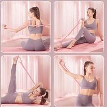 Genérico Kit de Pilates en Casa Better Me Pilates Essentials Kit Equipo Portátil de Pilate con Anillo y Pelota de Pilate ctor Banda de Resistencia y Calcetines Antideslizantes - Rosa - Ver 5