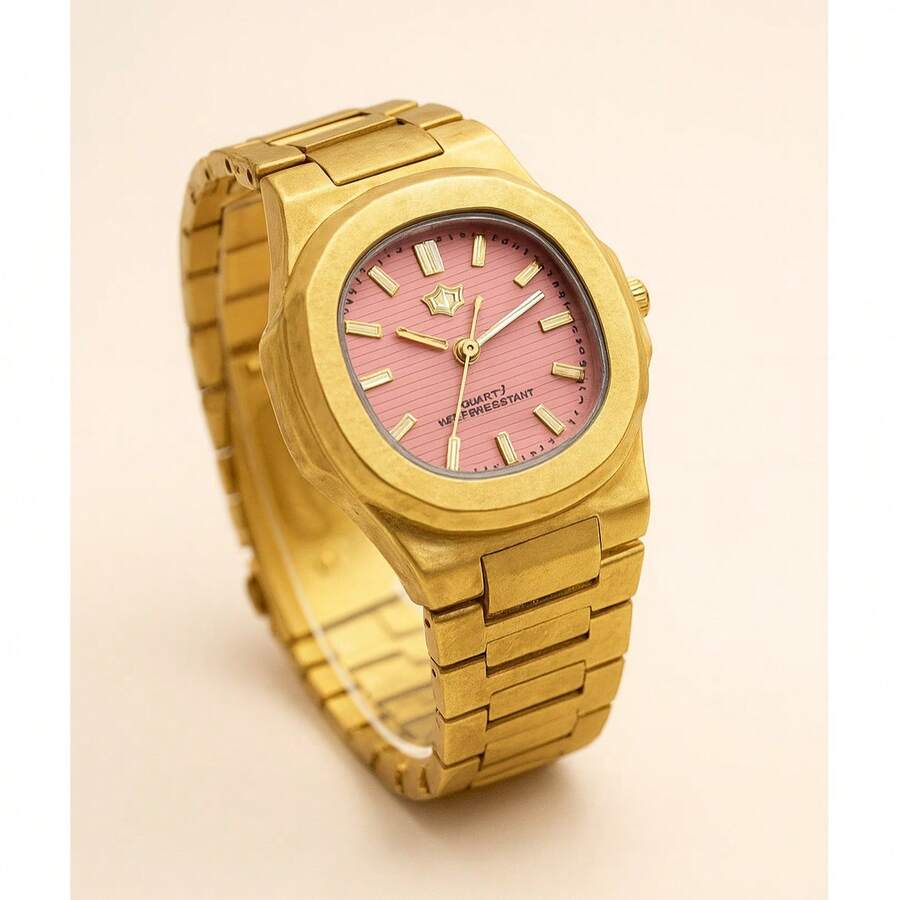 DHP Men's Dress Watch - Assorted Colors, Waterproof. - Rose Gold - View 1
