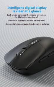 Lenovo N04S Wireless Mouse: 2.4G + Bluetooth dual-mode connection, 6-button layout, 4-level DPI adjustment, USB receiver, multi-device compatibility, intelligent sleep mode, compatible with effient systems , soffic, s, fics s0, coms), sexs, fic, 合同？ - 白色 - 查看 4
