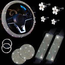 Hiny Artificial Rhinestone Car Interior Decoration 11pcs Set, Stylish All-Season Accessories For Your Vehicle, Vehicle Decor, Interior Embellishment, Shiny Accents, Rhinestone Design, Handcrafted Accents, Highshine Finish, Decorative Pieces - 11 CÁI - Xem 13