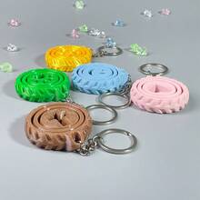 3D-Printed Rotatable Pendant Keychain - Fun Gift / Birthday Gift / Backpack Ornament - Multicolor - View 5