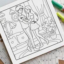 Buku Mewarnai SOFT MOMENTS - Buku Mewarnai Dewasa yang Manis dan Menenangkan, Momen Nyaman dan Romantis, Garis Jelas, Pola Indah, Sempurna untuk Relaksasi, Hadiah Natal, Hadiah Halloween, Hadiah Ulang Tahun, Kembali ke Sekolah, Perlengkapan Sekolah - Momen-momen Lembut - View 6