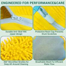 Durable Shoe Wash Bag, Suitable For All Shoe Types - Sturdy Polyester Zipper Closure, Soft Lining, Reusable, Great For Athletic, Casual And Dress Shoes - Multicolor - View 10