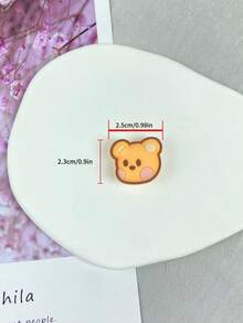 10pcs Cute Bear Animal Shoe Decoration Set, Detachable PVC Decor, Creative Street Style Accessory, Perfect Christmas Gift - Multicolor - View 4