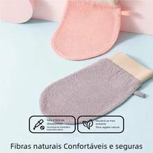 Double-Fold Exfoliating Bath Glove - Unicolor Fresca! Removes Skin Film, For Home Use - Green - View 2