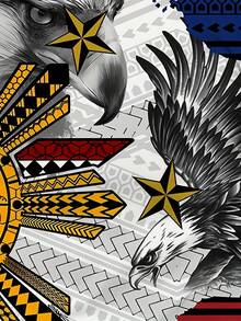 Men'S Eagle Geometric 3D Print T-Shirt - Soft Polyester, Round Neck, Regular Fit, Ideal For Casual Summer Wear, Travel & Leisure, Travel Clothing | Casual Style | Polyester Fabric - Màu sắc hỗn hợp - Xem 5