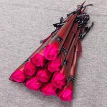 100pcs Romantic Rose Bouquet, Teacher's Day, Valentine's Day, Mother's Day Rose Bouquet, Valentine's Day Gift, Birthday And Graduation Gift - Multicolor - View 10