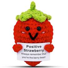 精美的钩针编织猫咪、向日葵、企鹅和鸭子摆件，搭配励志卡片，传递积极情绪和动力。这些钩针动物摆件可用作励志礼物、家居/办公装饰、交换礼物或圣诞节礼物。 - 多彩 - 查看 30