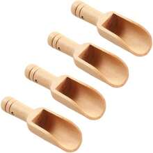 1/3/5/10Pcs Mini Bamboo Spoon, Mini Bamboo Spoon, Small Salt Bath Spoon, Small Spice Spoon, For Sugar Scrubbing, Spices, Salt Baths, Cooking. - Multicolor - View 2