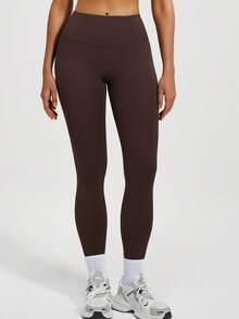 Soyun Quần legging định hình liền thân dành cho nữ, không có đường may gây khó chịu và có túi sau, phù hợp cho các hoạt động thể thao, yoga, tập gym, v.v., mùa xuân. - Cà phê nâu - Xem 4