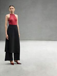 Women's Sexy Versatile Buckle Strap Stiletto High Heel Shoes, Fashion Pointed Toe Bridesmaid Shoes, Breathable Fairy Style High Heels - Red - View 3