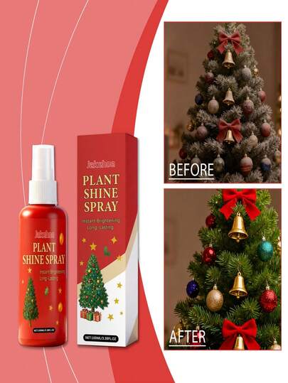 jakehoe 节日装饰家居布置养护人造绿植花环增亮喷雾