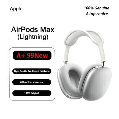  Apple AirPods Max (Lightning) usados 99 nuevos, auriculares inalámbricos Bluetooth, auriculares con cancelación activa de ruido, auriculares supraaurales
